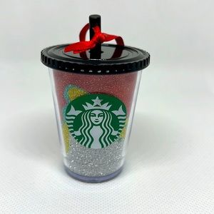 2018 Starbucks Plastic Cold Cup Flow Glitter